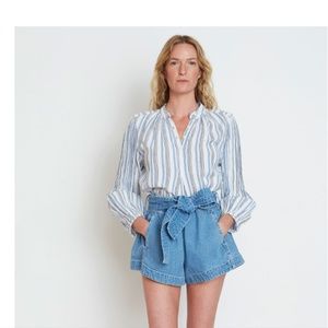 A Piece Apart Runner denim shorts